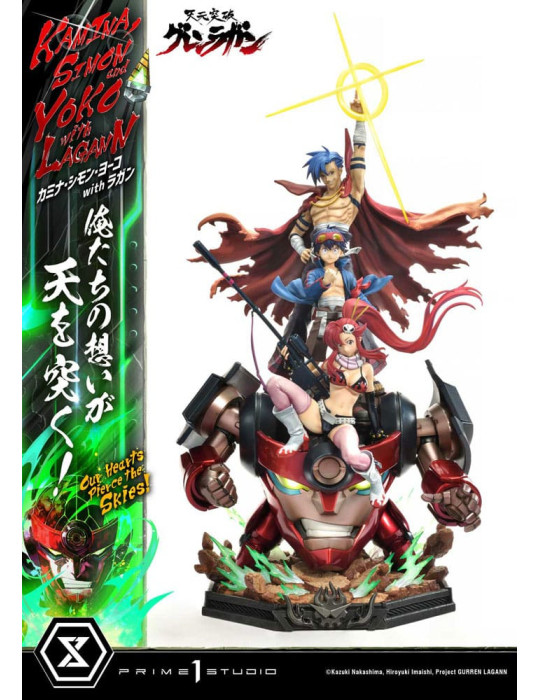 Prime 1 Studio - Tengen Toppa Gurren Lagann - Kamina, Simon & Yoko with Lagann Our Hearts Pierce the Skies!