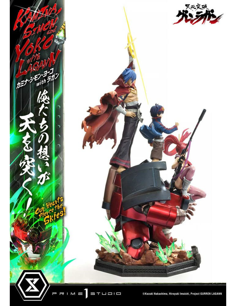 Prime 1 Studio - Tengen Toppa Gurren Lagann - Kamina, Simon & Yoko with Lagann Our Hearts Pierce the Skies!