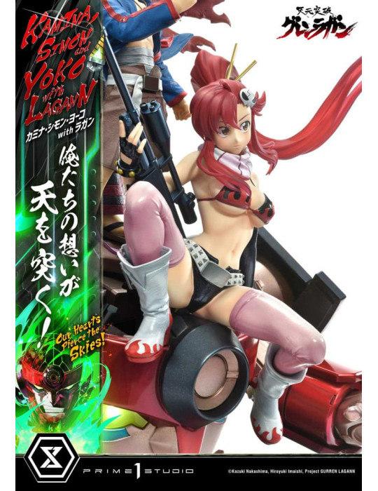 Prime 1 Studio - Tengen Toppa Gurren Lagann - Kamina, Simon & Yoko with Lagann Our Hearts Pierce the Skies!