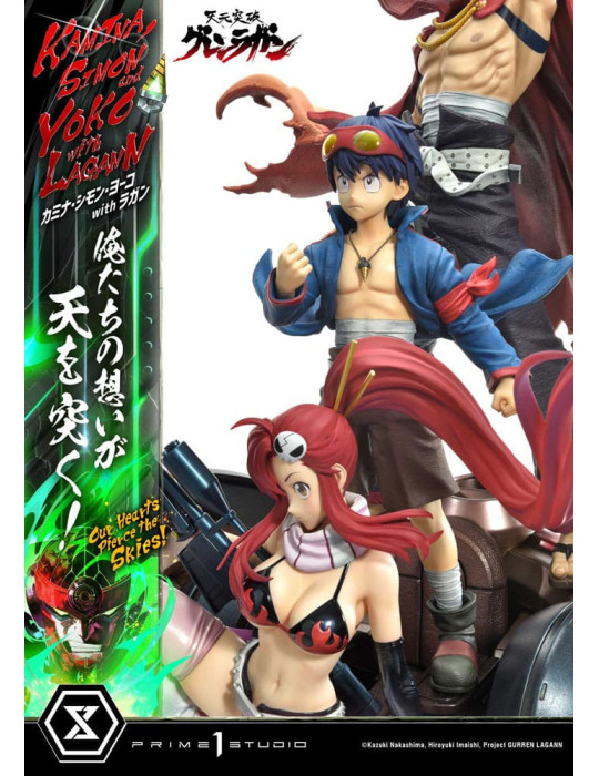 Prime 1 Studio - Tengen Toppa Gurren Lagann - Kamina, Simon & Yoko with Lagann Our Hearts Pierce the Skies!
