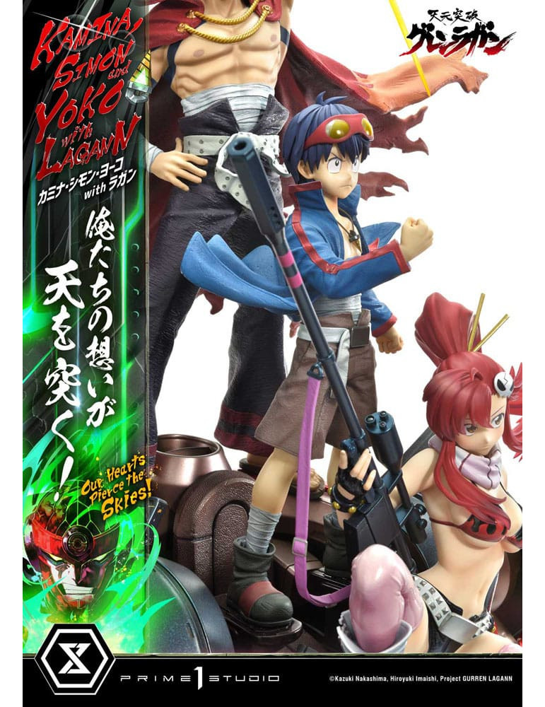 Prime 1 Studio - Tengen Toppa Gurren Lagann - Kamina, Simon & Yoko with Lagann Our Hearts Pierce the Skies!