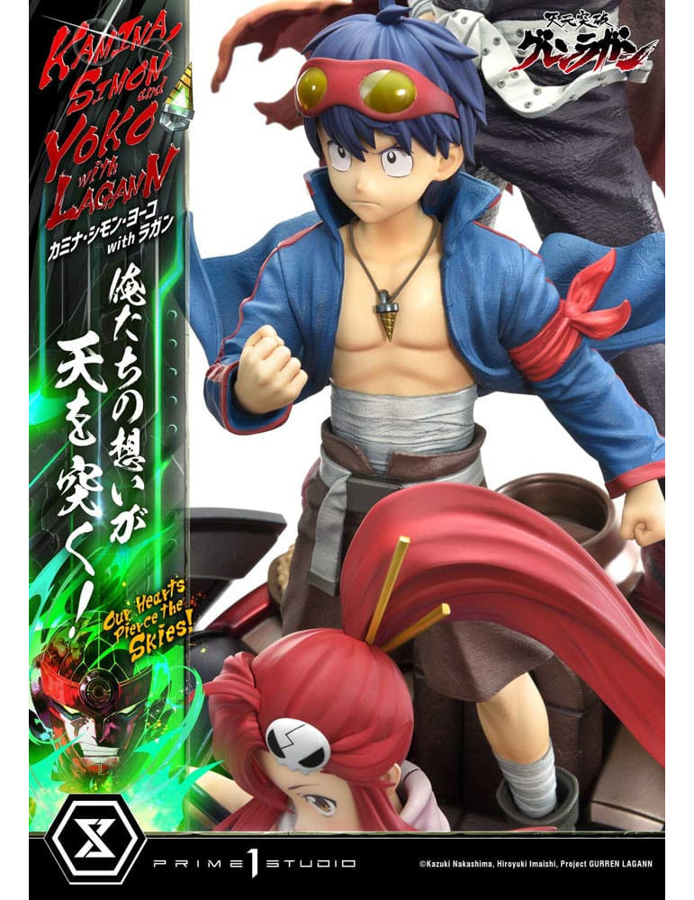 Prime 1 Studio - Tengen Toppa Gurren Lagann - Kamina, Simon & Yoko with Lagann Our Hearts Pierce the Skies!