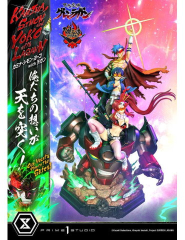 Prime 1 Studio - Tengen Toppa Gurren Lagann - Kamina, Simon & Yoko with Lagann Our Hearts Pierce the Skies! Deluxe Version