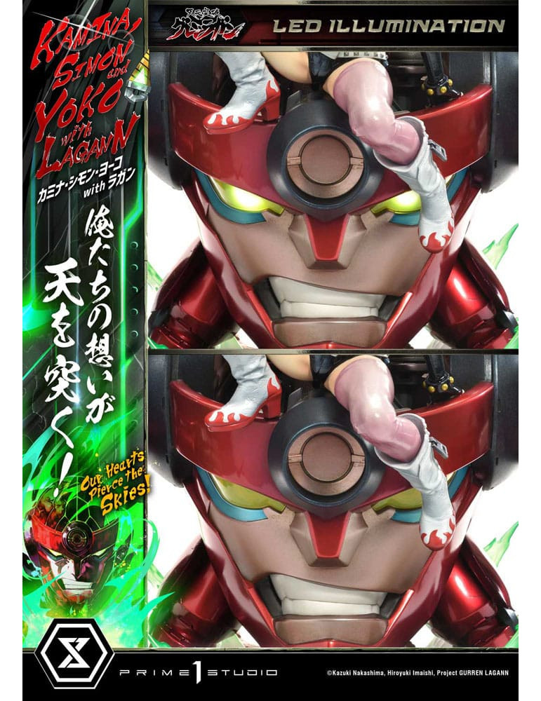 Prime 1 Studio - Tengen Toppa Gurren Lagann - Kamina, Simon & Yoko with Lagann Our Hearts Pierce the Skies! Deluxe Version
