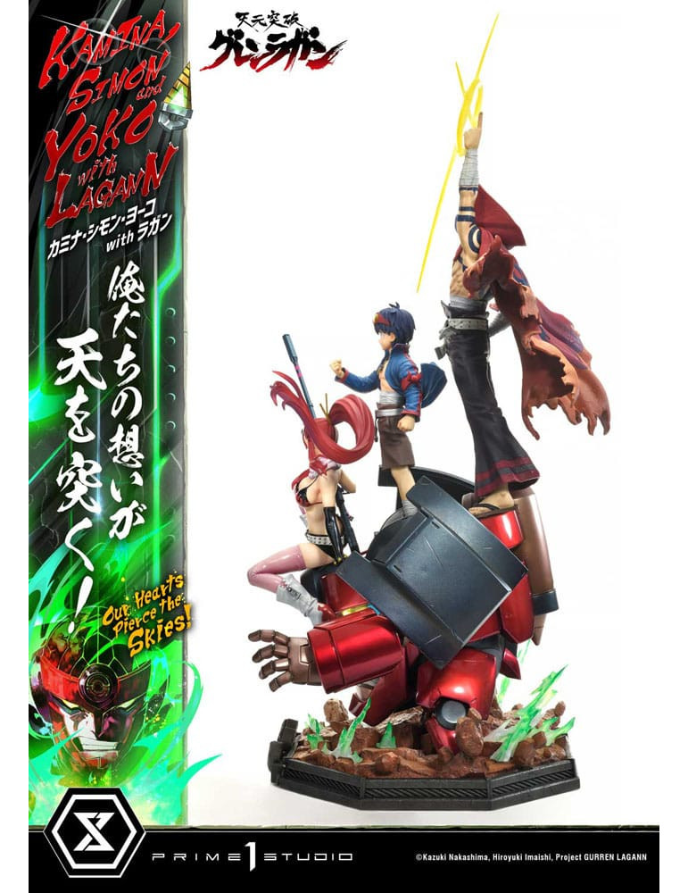Prime 1 Studio - Tengen Toppa Gurren Lagann - Kamina, Simon & Yoko with Lagann Our Hearts Pierce the Skies! Deluxe Version