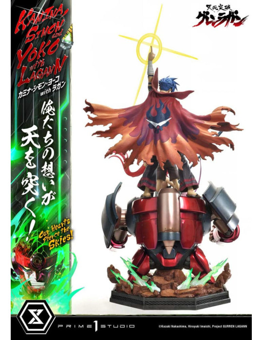 Prime 1 Studio - Tengen Toppa Gurren Lagann - Kamina, Simon & Yoko with Lagann Our Hearts Pierce the Skies! Deluxe Version