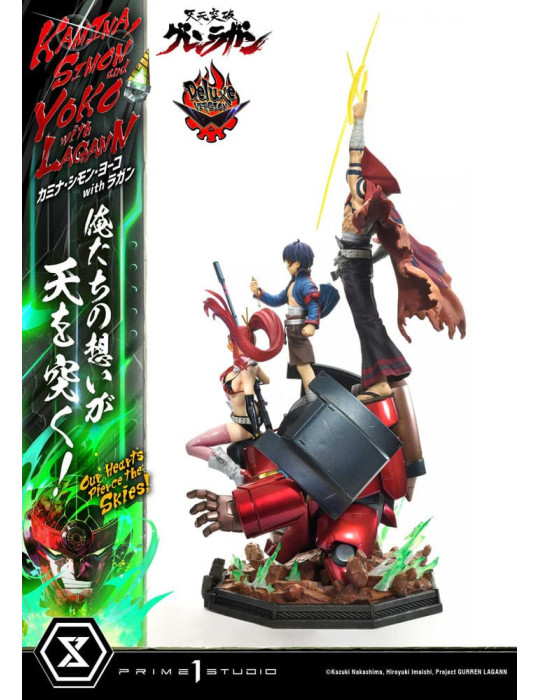 Prime 1 Studio - Tengen Toppa Gurren Lagann - Kamina, Simon & Yoko with Lagann Our Hearts Pierce the Skies! Deluxe Version