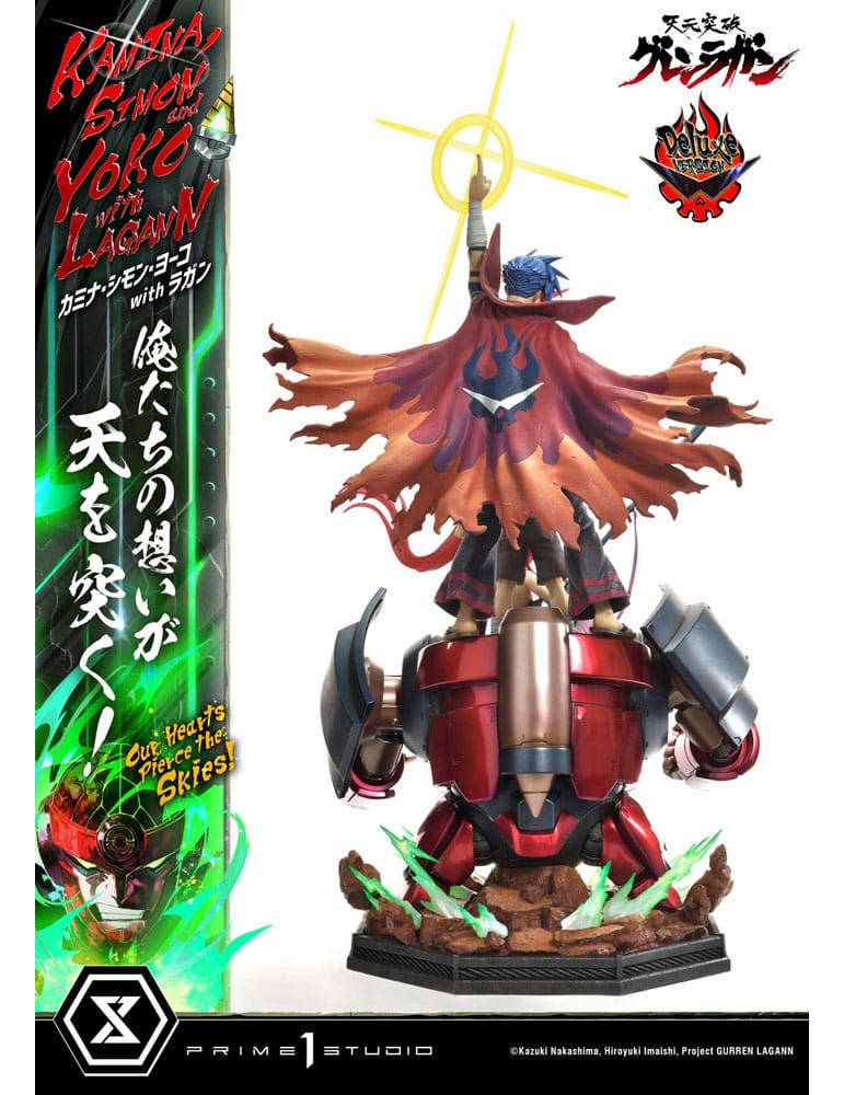 Prime 1 Studio - Tengen Toppa Gurren Lagann - Kamina, Simon & Yoko with Lagann Our Hearts Pierce the Skies! Deluxe Version