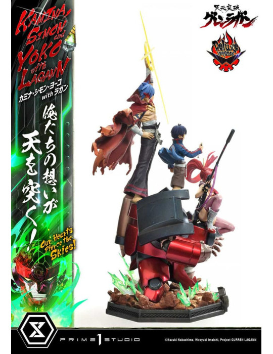Prime 1 Studio - Tengen Toppa Gurren Lagann - Kamina, Simon & Yoko with Lagann Our Hearts Pierce the Skies! Deluxe Version