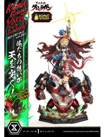 Prime 1 Studio - Tengen Toppa Gurren Lagann - Kamina, Simon & Yoko with Lagann Our Hearts Pierce the Skies! Deluxe Bonus Version