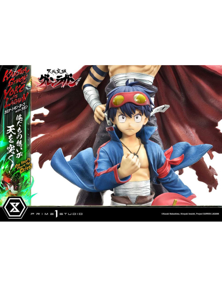 Prime 1 Studio - Tengen Toppa Gurren Lagann - Kamina, Simon & Yoko with Lagann Our Hearts Pierce the Skies! Deluxe Bonus Version