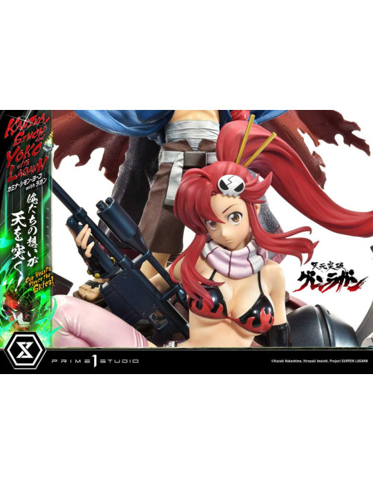 Prime 1 Studio - Tengen Toppa Gurren Lagann - Kamina, Simon & Yoko with Lagann Our Hearts Pierce the Skies! Deluxe Bonus Version