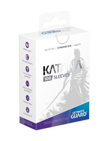 Ultimate Guard 100 Katana Sleeves taille standard Blanc (66 × 91 mm)
