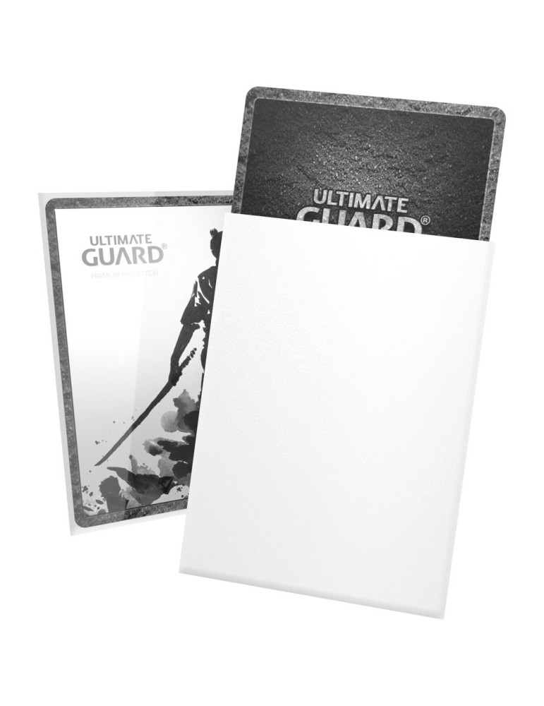 Ultimate Guard 100 Katana Sleeves taille standard Blanc (66 × 91 mm)