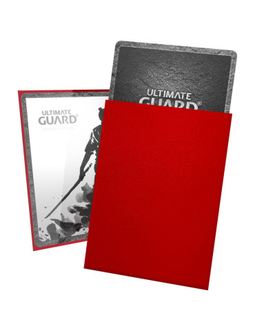 Ultimate Guard 100 Katana Sleeves taille standard Rouge (66 × 91 mm) 2