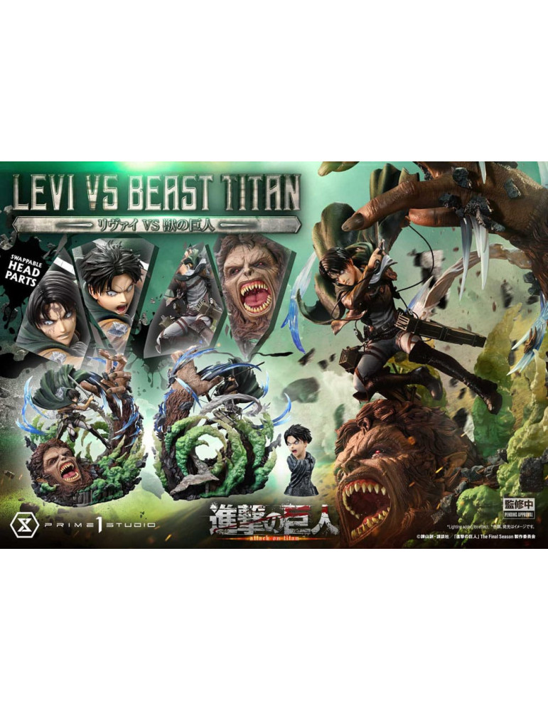 Prime 1 Studio - Attack on Titan - Levi VS Beast Titan