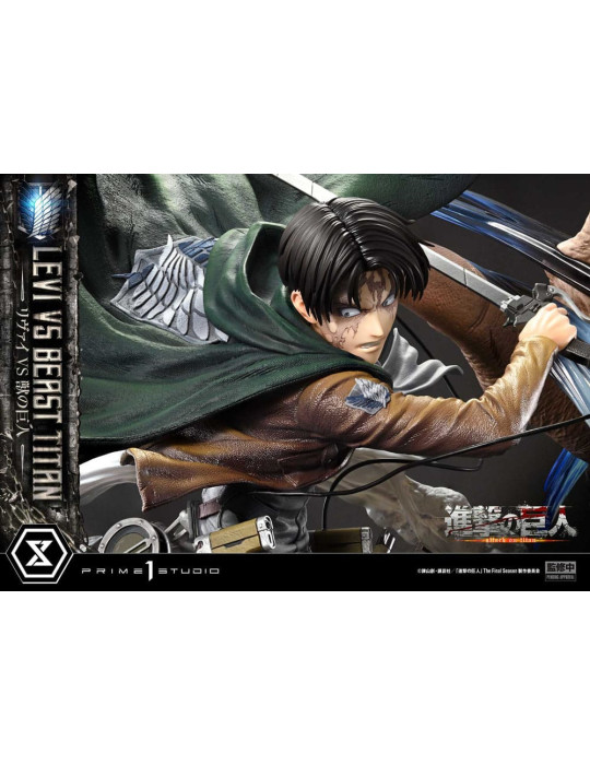 Prime 1 Studio - Attack on Titan - Levi VS Beast Titan
