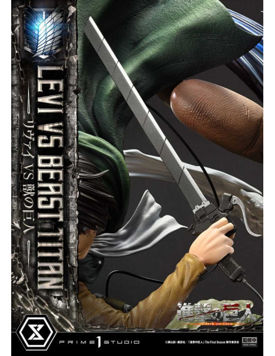 Prime 1 Studio - Attack on Titan - Levi VS Beast Titan