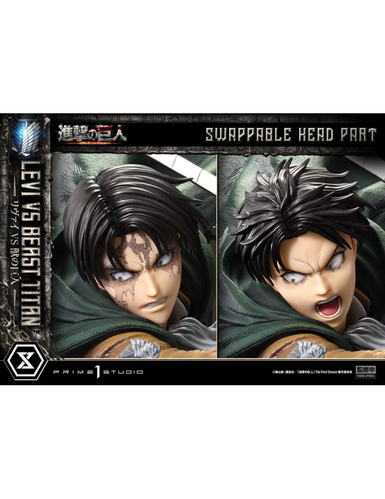 Prime 1 Studio - Attack on Titan - Levi VS Beast Titan Bonus Version
