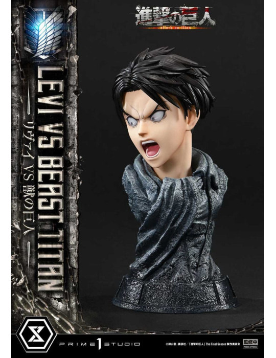 Prime 1 Studio - Attack on Titan - Levi VS Beast Titan Bonus Version