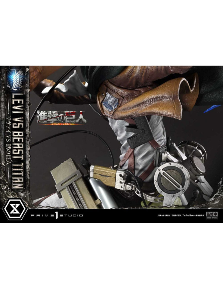 Prime 1 Studio - Attack on Titan - Levi VS Beast Titan Bonus Version