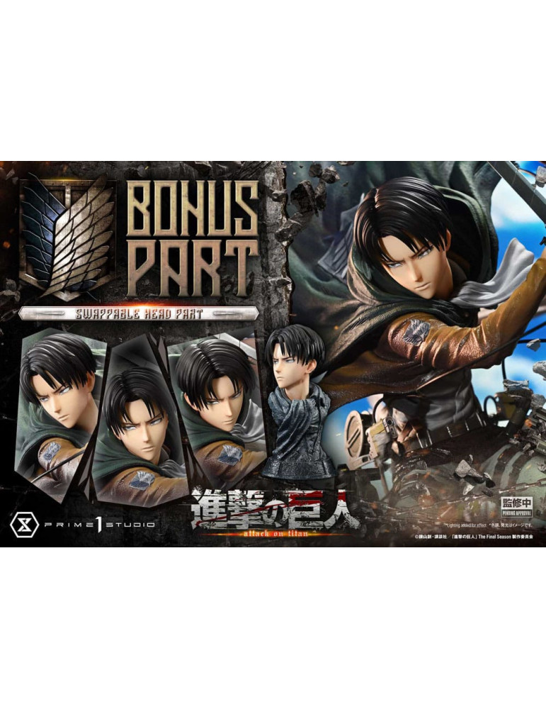 Prime 1 Studio - Attack on Titan - Levi VS Beast Titan Bonus Version