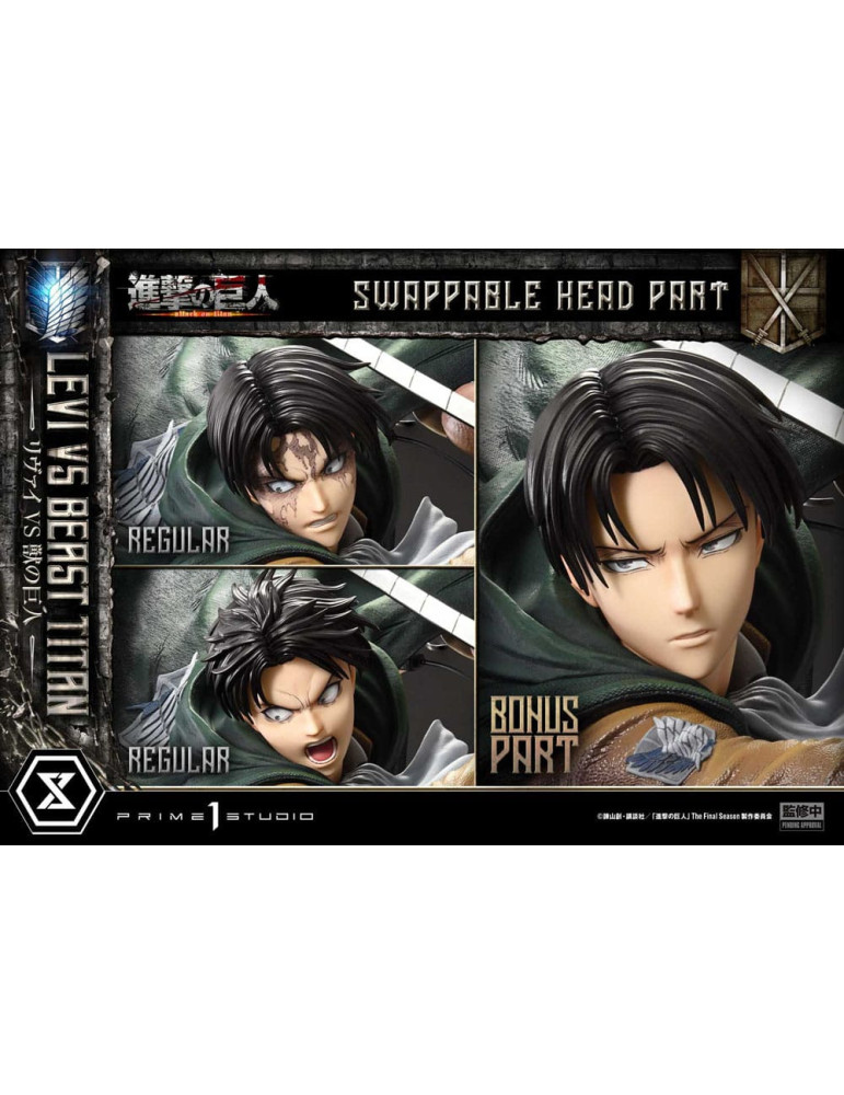 Prime 1 Studio - Attack on Titan - Levi VS Beast Titan Bonus Version