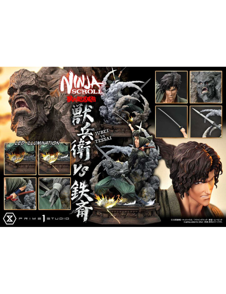 Prime 1 Studio - Ninja Scroll - Figurine Ultimate Premium Masterline Jubei VS Tessai