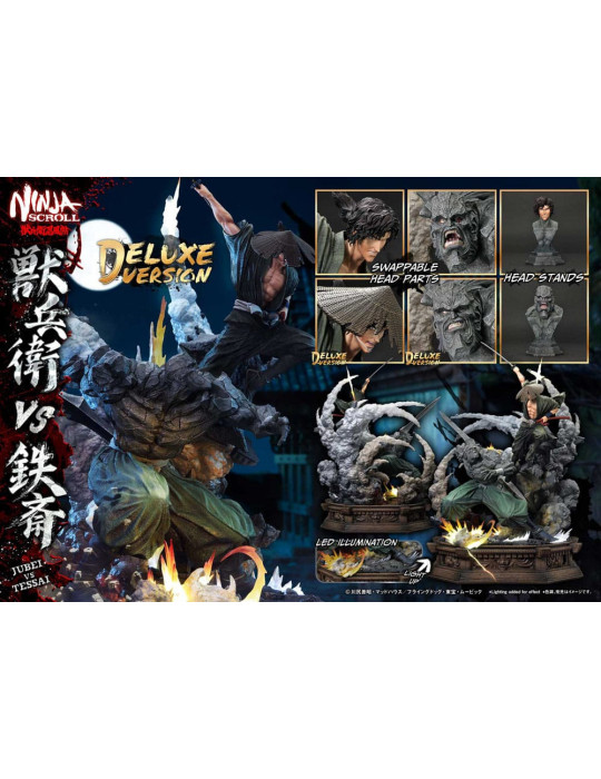 Prime 1 Studio - Ninja Scroll - Figurine Ultimate Premium Masterline Jubei VS Tessai Deluxe Version