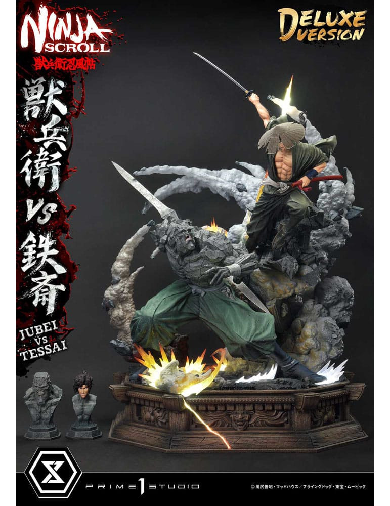Prime 1 Studio - Ninja Scroll - Figurine Ultimate Premium Masterline Jubei VS Tessai Deluxe Version