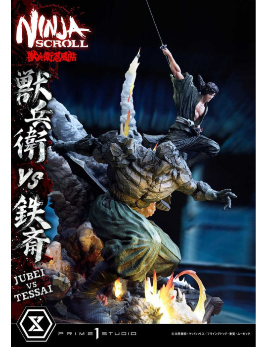 Prime 1 Studio - Ninja Scroll - Figurine Ultimate Premium Masterline Jubei VS Tessai Deluxe Version