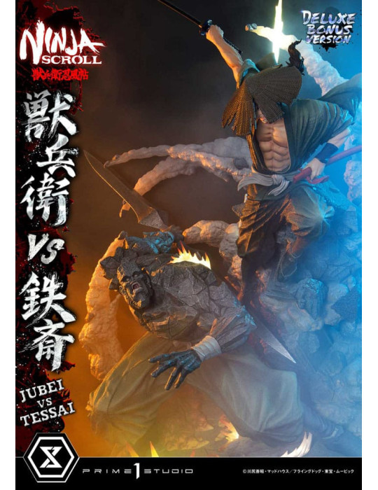 Prime 1 Studio - Ninja Scroll - Figurine Ultimate Premium Masterline Jubei VS Tessai Deluxe Bonus Version