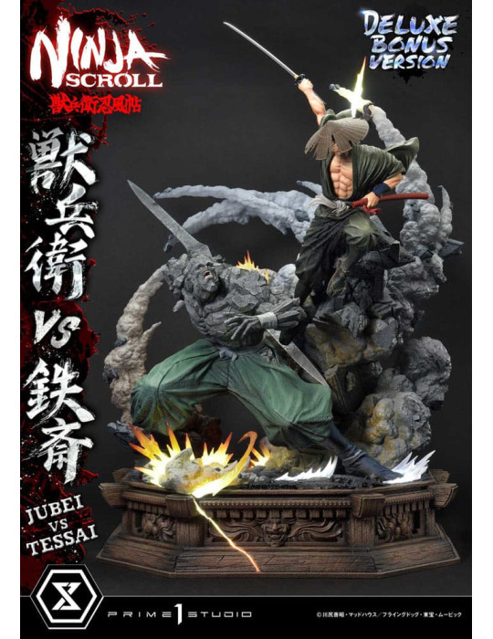Prime 1 Studio - Ninja Scroll - Figurine Ultimate Premium Masterline Jubei VS Tessai Deluxe Bonus Version