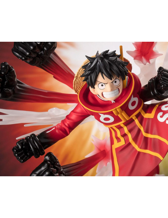 Bandai Spirits - One Piece - Figurine Figuarts ZERO Extra Battle Monkey D. Luffy -Gum Gum Hawk Gatling
