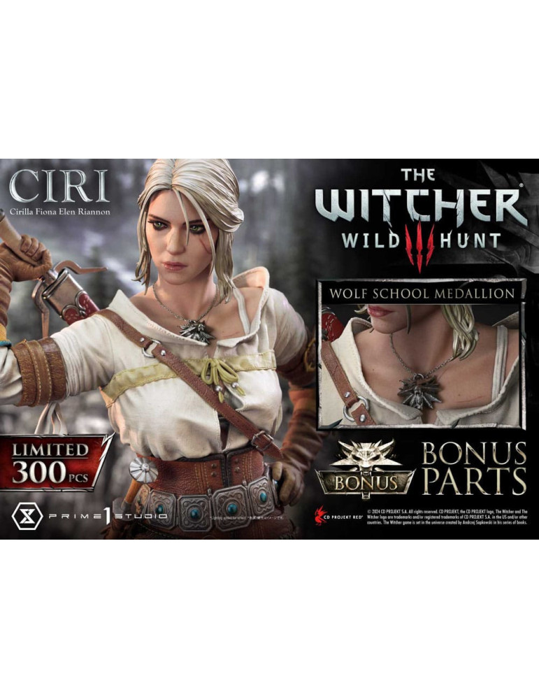 Prime 1 Studio - The Witcher 3: Wild Hunt - Figurine Museum Masterline Ciri Fiona Elen Riannon Bonus Version