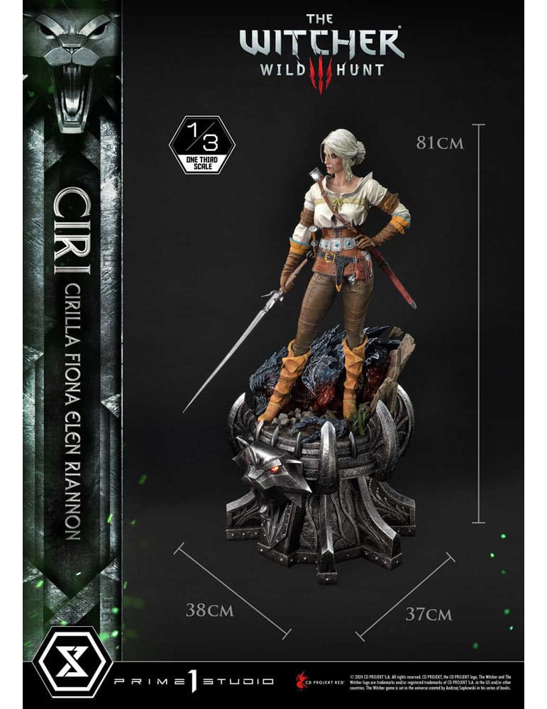 Prime 1 Studio - The Witcher 3: Wild Hunt - Figurine Museum Masterline Ciri Fiona Elen Riannon Bonus Version