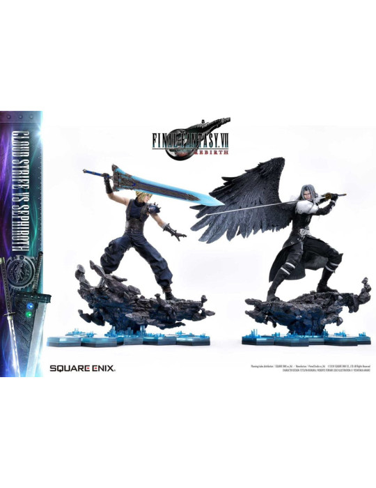 Square Enix - Final Fantasy VII Rebirth - Figurine Cloud Strife vs Sephiroth