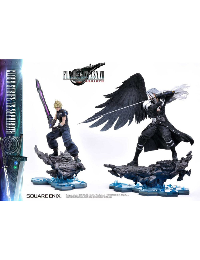 Square Enix - Final Fantasy VII Rebirth - Figurine Cloud Strife vs Sephiroth