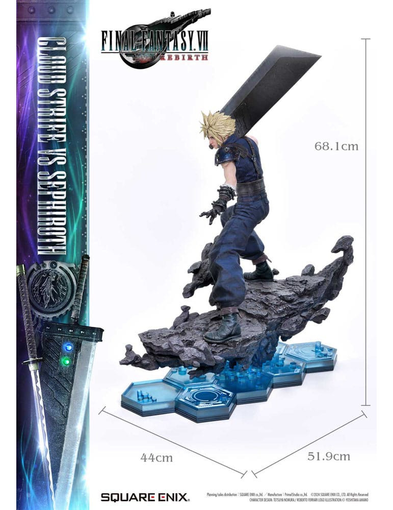 Square Enix - Final Fantasy VII Rebirth - Figurine Cloud Strife vs Sephiroth