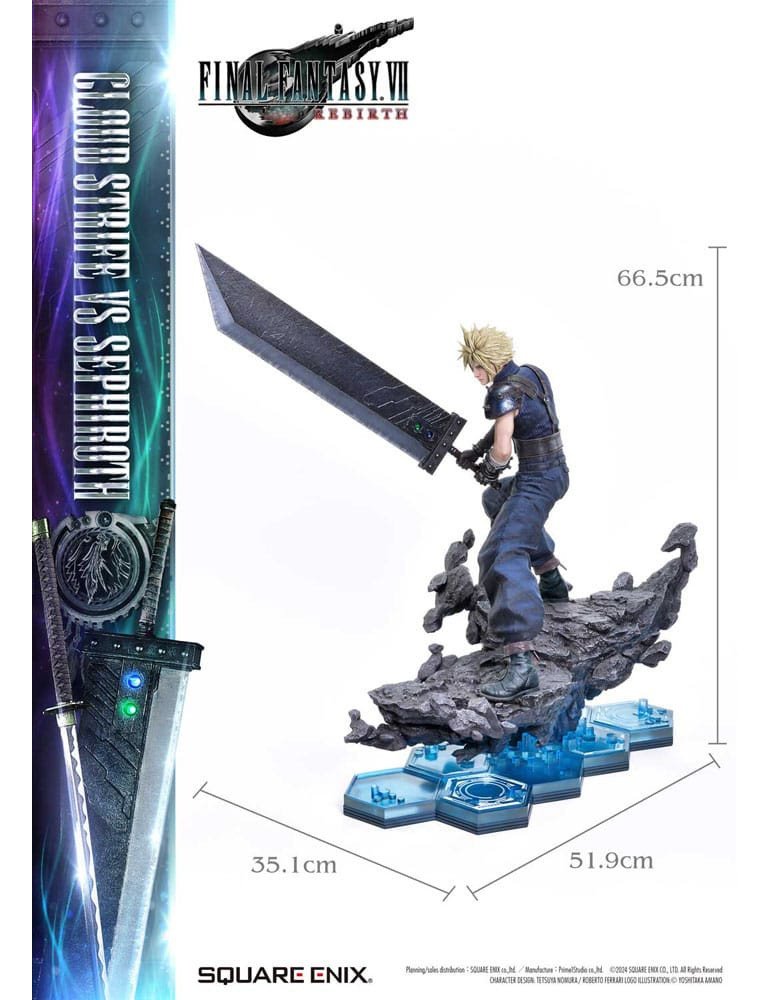 Square Enix - Final Fantasy VII Rebirth - Figurine Cloud Strife vs Sephiroth