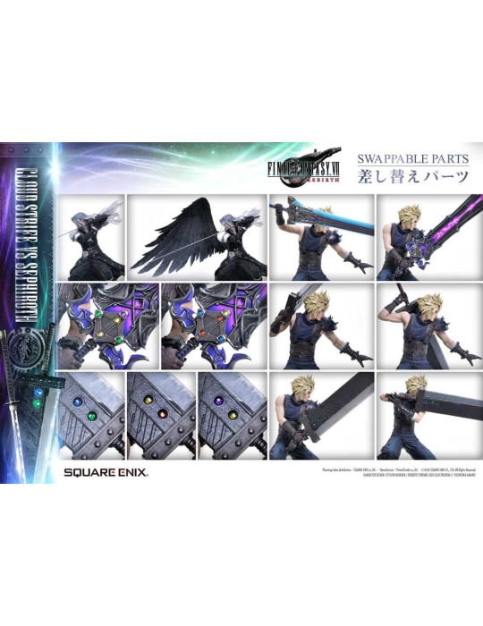 Square Enix - Final Fantasy VII Rebirth - Figure Cloud Strife vs Sephiroth