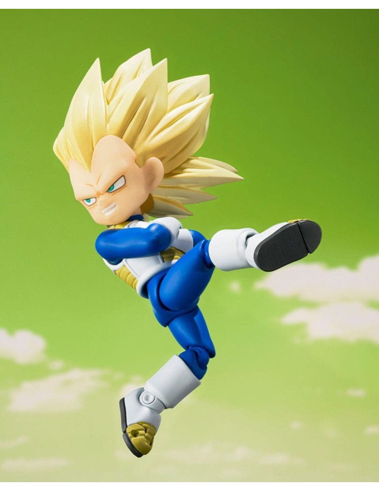 Bandai Spirits - Dragon Ball - Figurine S.H.Figuarts Super Saiyan Level 3 Vegeta (mini) Daima