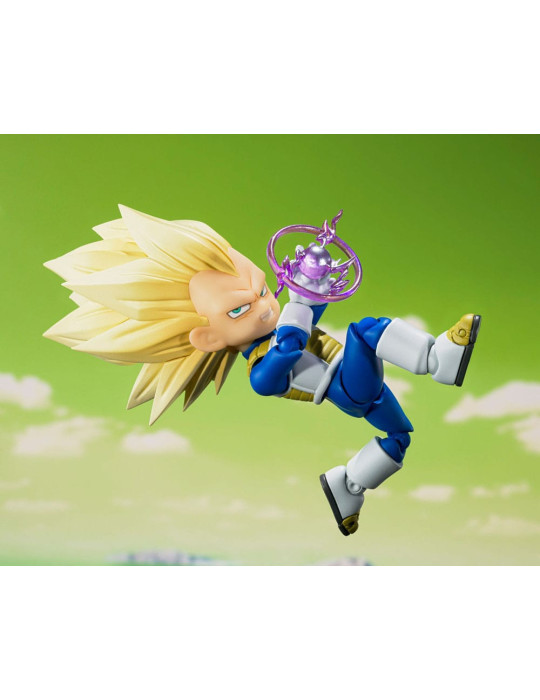 Bandai Spirits - Dragon Ball - Figurine S.H.Figuarts Super Saiyan Level 3 Vegeta (mini) Daima