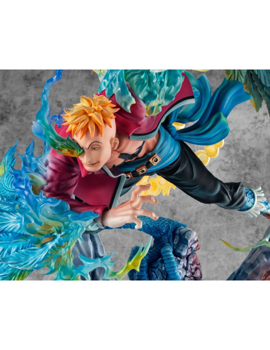 Megahouse - One Piece - Figurine P.O.P. MAS Maximum Marco the Phoenix Leader of 1st group of Whitebeard Pirates