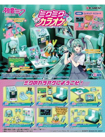 Re-Ment - Assortiment figurines Hatsune Miku Karaoke