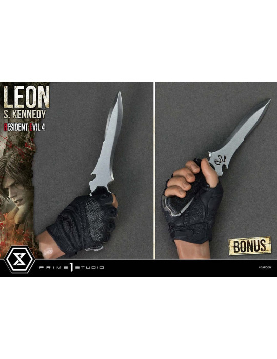Prime 1 Studio - Resident Evil 4 - Figurine Ultimate Premium Masterline Series : Leon S. Kennedy Bonus Ver