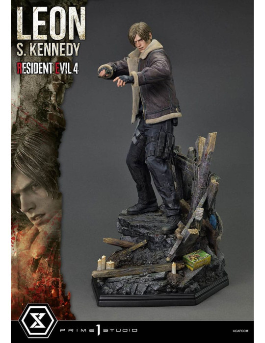 Prime 1 Studio - Resident Evil 4 - Figurine Ultimate Premium Masterline Series : Leon S. Kennedy Bonus Ver