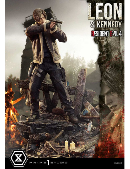 Prime 1 Studio - Resident Evil 4 - Figurine Ultimate Premium Masterline Series : Leon S. Kennedy