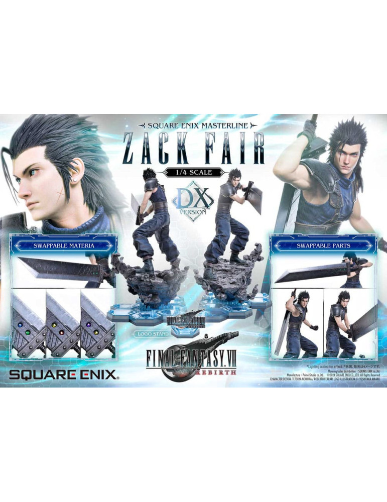 Square Enix - Final Fantasy VII Rebirth - Figurine Zack Fair Deluxe Ver.