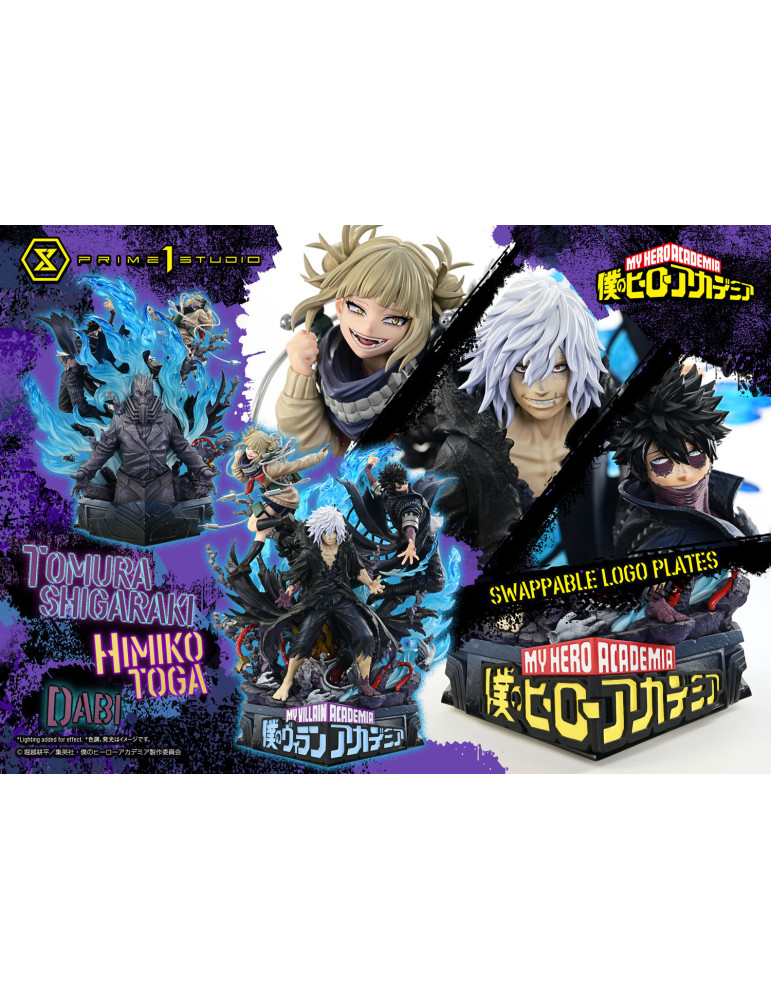 Prime 1 Studio - My Hero Academia - Figurine Ultimate Premium Masterline : Shigaraki Tomura & Dabi & Toga Himiko